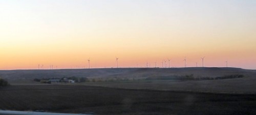 Wind farm in Kansas