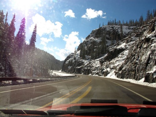 Going up Wolf Creek Pass